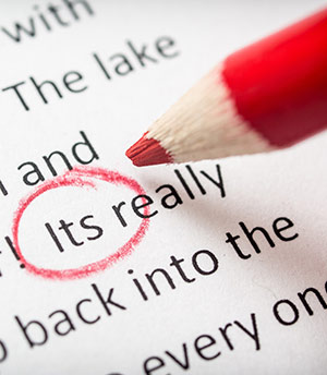 Editing and proofreading